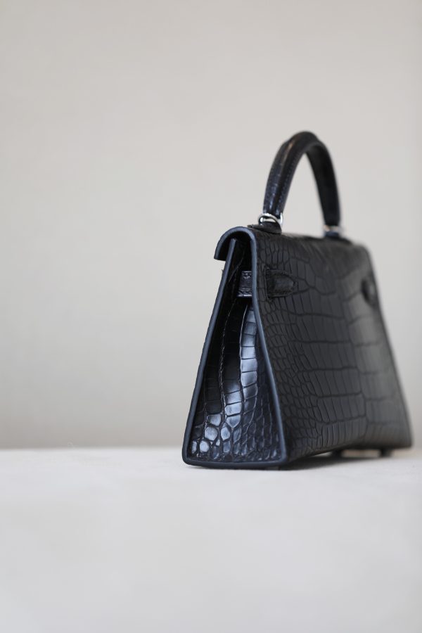 Kelly Mini Alligator Nior (89) Palladium Hardware - Image 4
