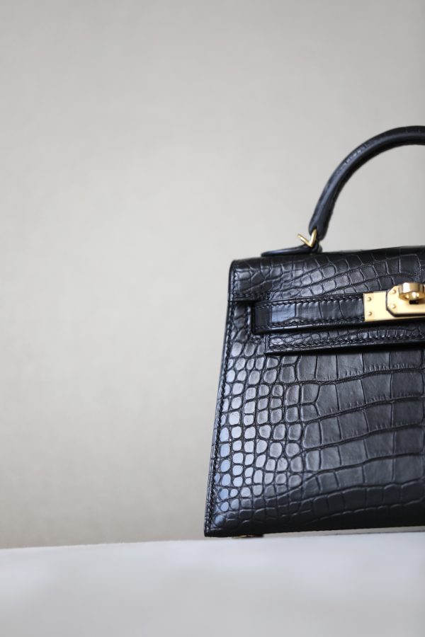 Kelly Mini Alligator Nior (89) Gold Hardware - Image 10