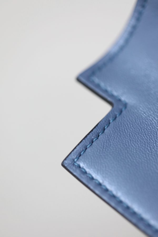 Kelly Mini Alligator Blue Jean (75) Palladium Hardware - Image 8