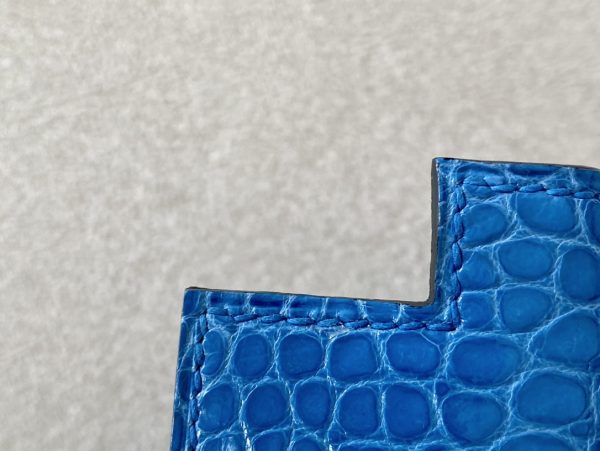 Kelly Mini Alligator Bleu Izmir (7W) Gold Hardware - Image 7