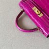 Kelly Mini Alligator Rose Sheherazade (J5) Gold Hardware - Image 7