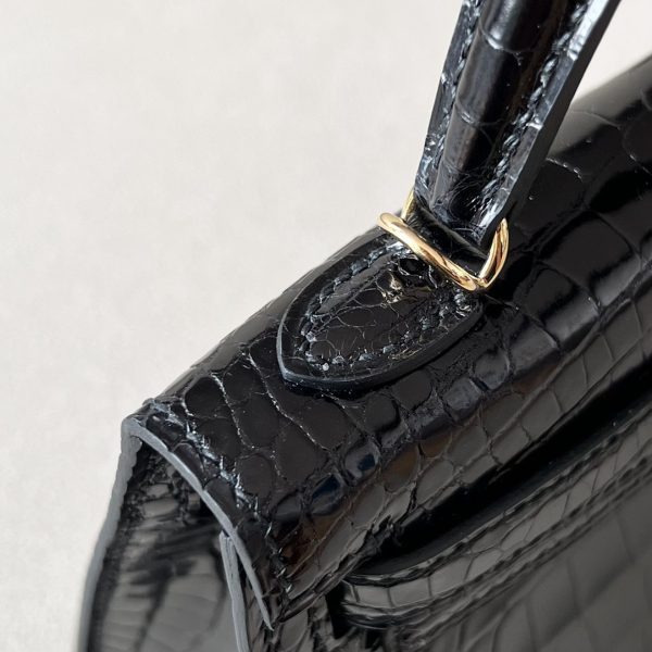 Kelly Mini Alligator Nior (89) Gold Hardware - Image 7
