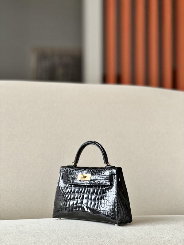 Kelly Mini Alligator Nior (89) Gold Hardware - Image 2
