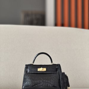 Kelly Mini Alligator Nior (89) Gold Hardware