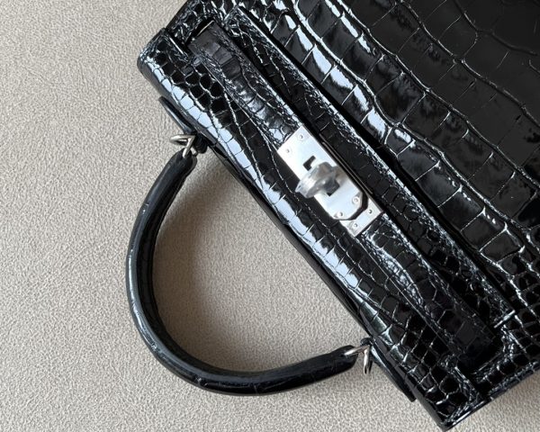 Kelly Mini Alligator Nior (89) Palladium Hardware - Image 7