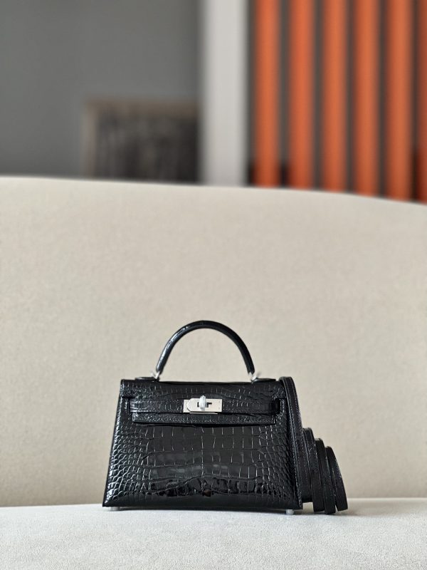 Kelly Mini Alligator Nior (89) Palladium Hardware