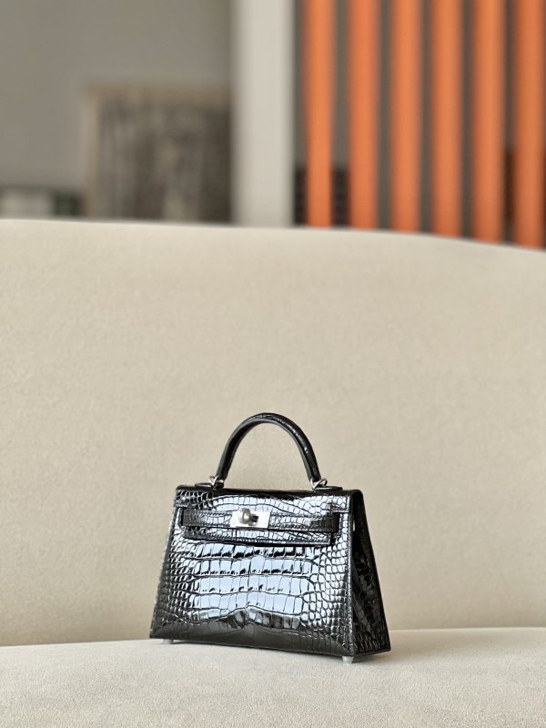 Kelly Mini Alligator Nior (89) Palladium Hardware - Image 2