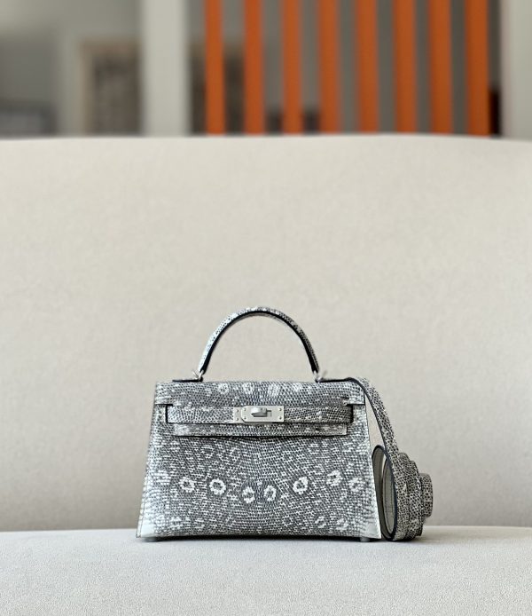 Kelly Mini Lizard Ombre (1B) Palladium Hardware
