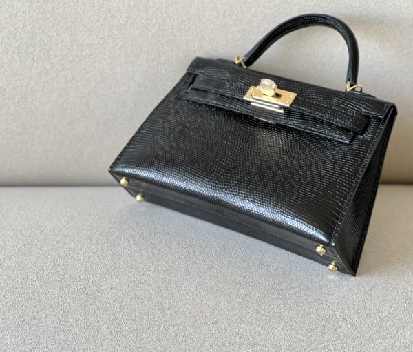 Kelly Mini Lizard Nior (89) Gold Hardware - Image 4