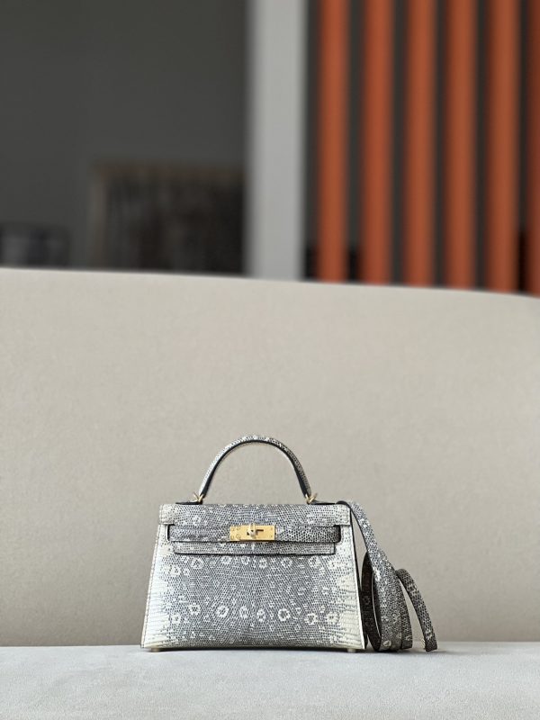 Kelly Mini Lizard Ombre (1B) Gold Hardware