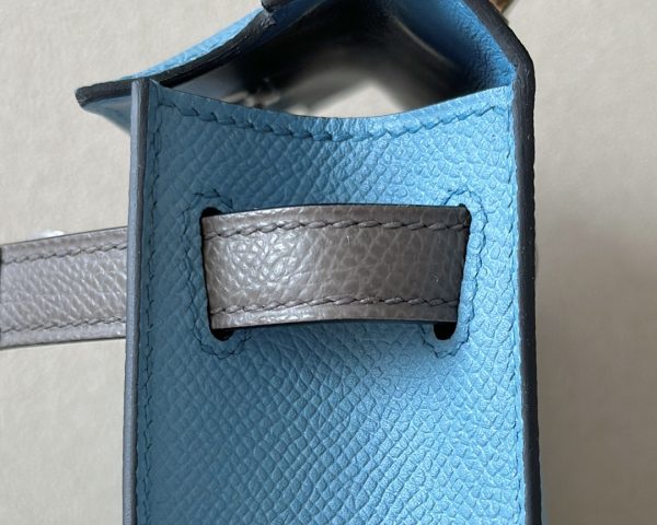 Kelly Mini HSS Epsom New Bleu Jean(D2), Sesame(2S) And Etain(8F) Palladium Hardware - Image 6
