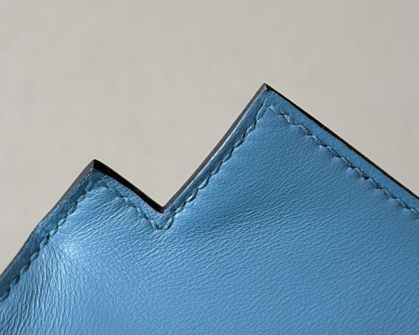 Kelly Mini HSS Epsom New Bleu Jean(D2), Sesame(2S) And Etain(8F) Palladium Hardware - Image 5