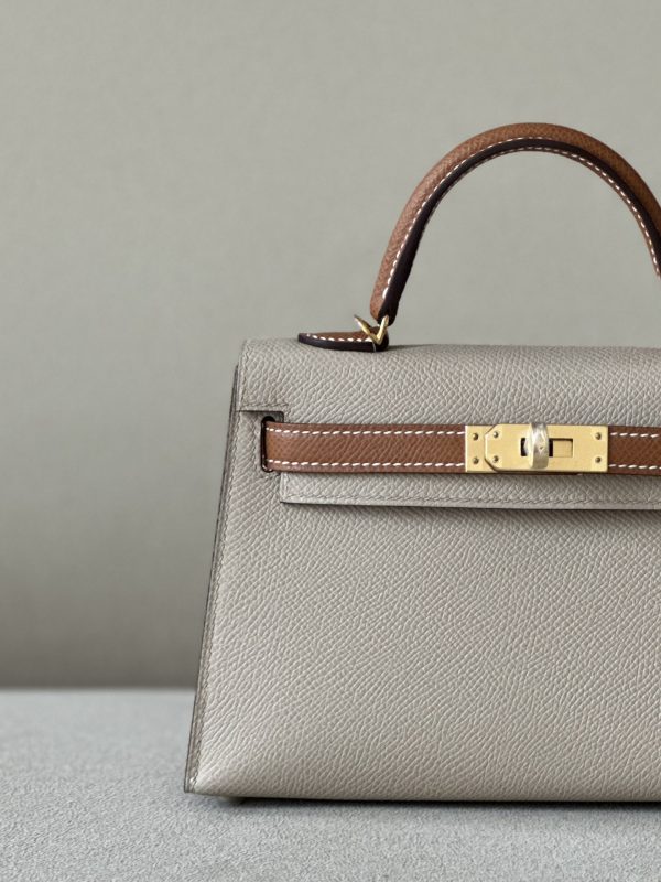 Kelly Mini HSS Epsom Trench(S2) And Gold(37)Gold Hardware - Image 11