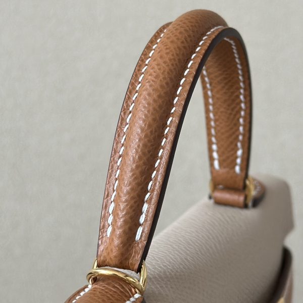 Kelly Mini HSS Epsom Trench(S2) And Gold(37)Gold Hardware - Image 9