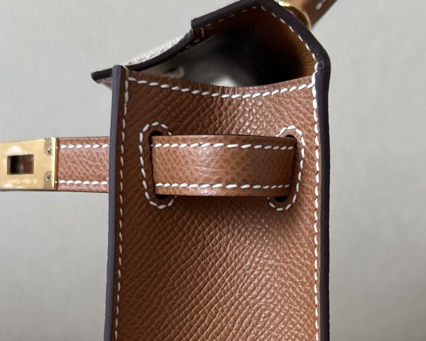 Kelly Mini HSS Epsom Trench(S2) And Gold(37)Gold Hardware - Image 6