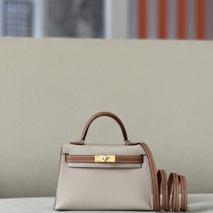 Kelly Mini HSS Epsom Trench(S2) And Gold(37)Gold Hardware
