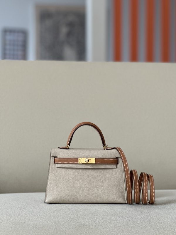 Kelly Mini HSS Epsom Trench(S2) And Gold(37)Gold Hardware