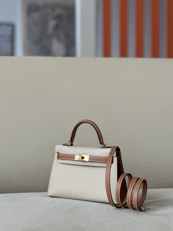 Kelly Mini HSS Epsom Trench(S2) And Gold(37)Gold Hardware - Image 3