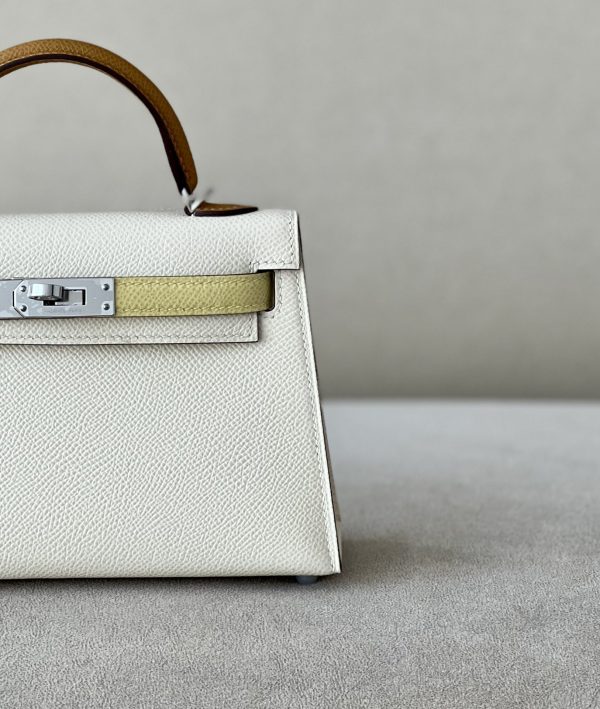 Kelly Mini HSS Epsom Nata(I2), Sesame(2S) And Jaune Poussin(1Z) Palladium Hardware - Image 9