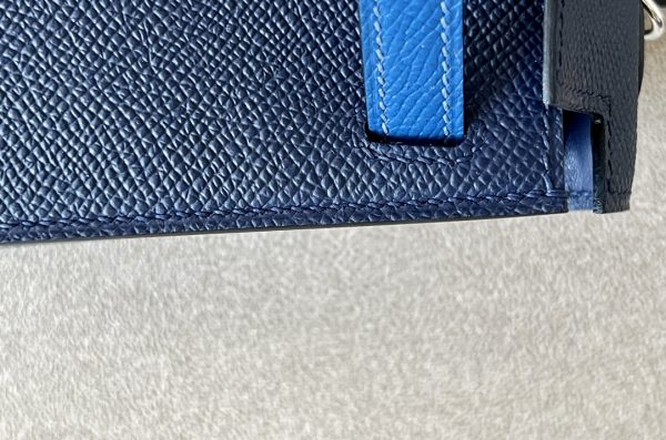 Kelly Mini HSS Epsom Blue Saphir(73), Blue France(71) And Nior(89) Palladium Hardware - Image 5