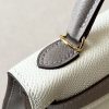 Kelly Mini HSS Epsom Nata(I2) And Gris Asphalte(M8)Gold Hardware - Image 7