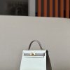 Kelly Mini HSS Epsom Nata(I2) And Gris Asphalte(M8)Gold Hardware - Image 2