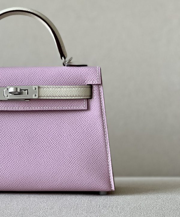 Kelly Mini HSS Epsom Mauve Sylvestre(X9) And Nata(I2)Palladium Hardware - Image 10