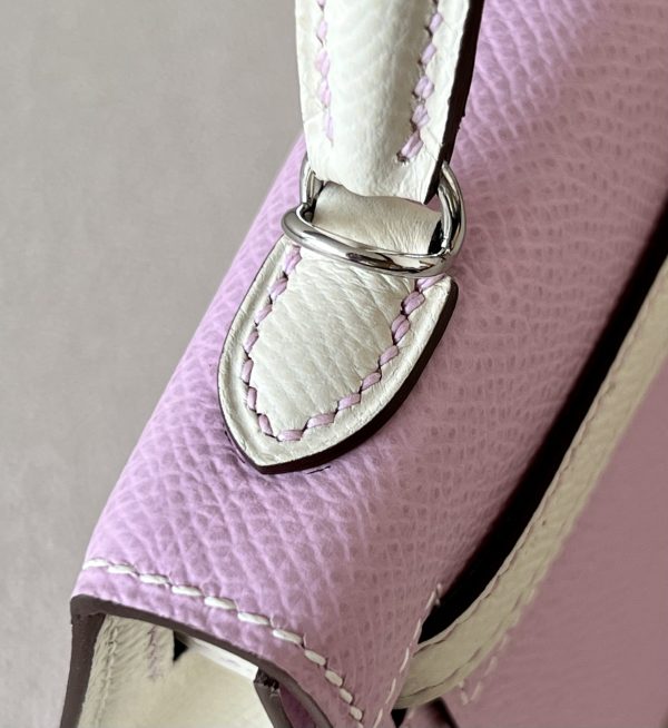 Kelly Mini HSS Epsom Mauve Sylvestre(X9) And Nata(I2)Palladium Hardware - Image 9
