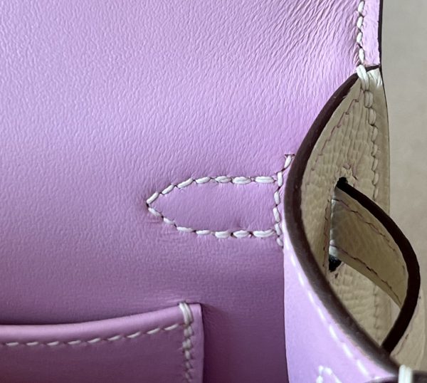 Kelly Mini HSS Epsom Mauve Sylvestre(X9) And Nata(I2)Palladium Hardware - Image 6