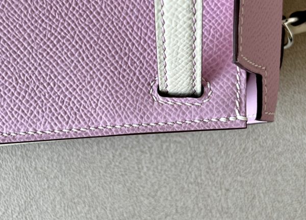 Kelly Mini HSS Epsom Mauve Sylvestre(X9) And Nata(I2)Palladium Hardware - Image 5