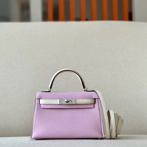 Kelly Mini HSS Epsom Mauve Sylvestre(X9) And Nata(I2)Palladium Hardware