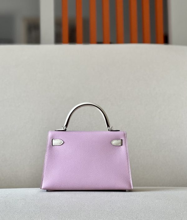 Kelly Mini HSS Epsom Mauve Sylvestre(X9) And Nata(I2)Palladium Hardware - Image 2