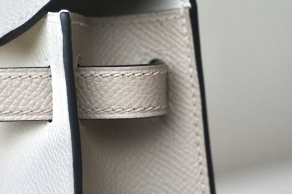 Kelly Mini HSS Epsom Craie(10) And Trench(S2)Rose Gold Hardware - Image 5
