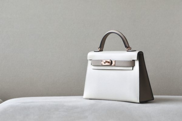 Kelly Mini HSS Epsom Craie(10) And Trench(S2)Rose Gold Hardware - Image 2