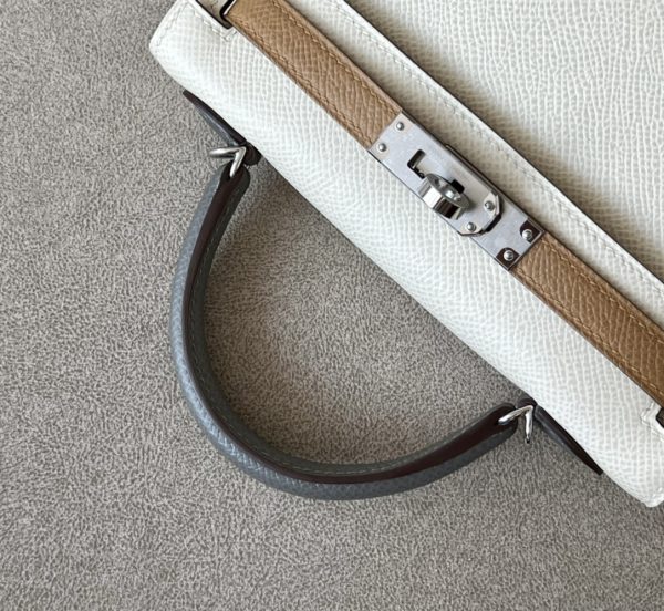 Kelly Mini HSS Epsom Nata(I2), Chai(0M) And Gris Meyer(0L) Palladium Hardware - Image 7