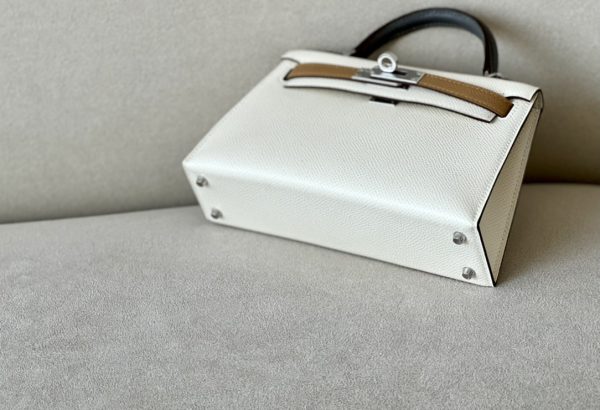 Kelly Mini HSS Epsom Nata(I2), Chai(0M) And Gris Meyer(0L) Palladium Hardware - Image 4