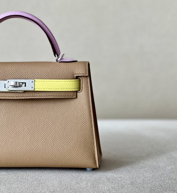 Kelly Mini HSS Epsom Chai(0M), Lime(9R) And Mauve Sylvestre(X9) Palladium Hardware - Image 10