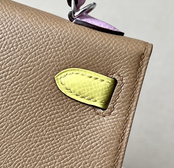 Kelly Mini HSS Epsom Chai(0M), Lime(9R) And Mauve Sylvestre(X9) Palladium Hardware - Image 8