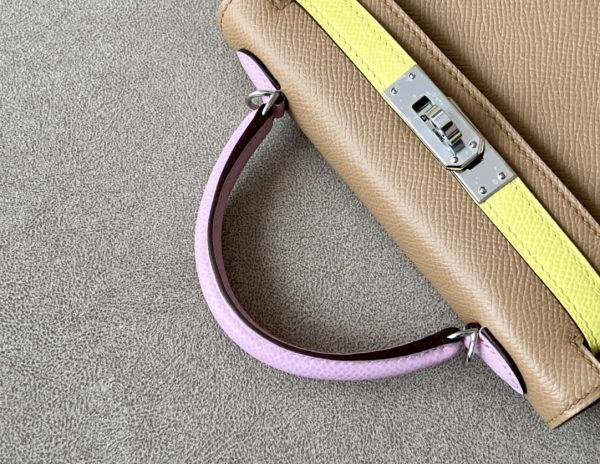 Kelly Mini HSS Epsom Chai(0M), Lime(9R) And Mauve Sylvestre(X9) Palladium Hardware - Image 7