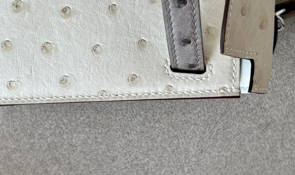 Kelly Mini HSS Ostrich Beton(8L) And Gris Asphalte(M8)Palladium Hardware - Image 5
