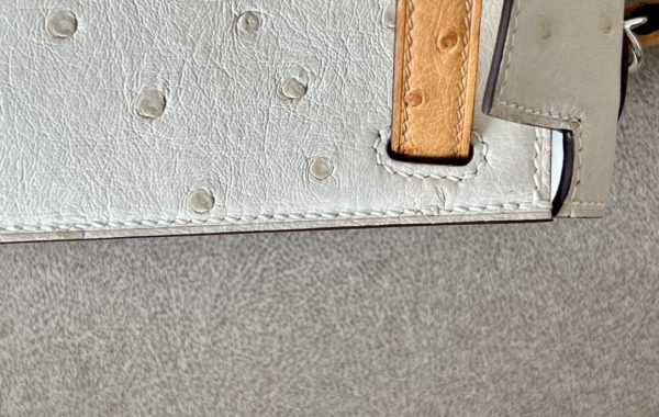 Kelly Mini HSS Ostrich Beton(8L) And Safran(22)Palladium Hardware - Image 4