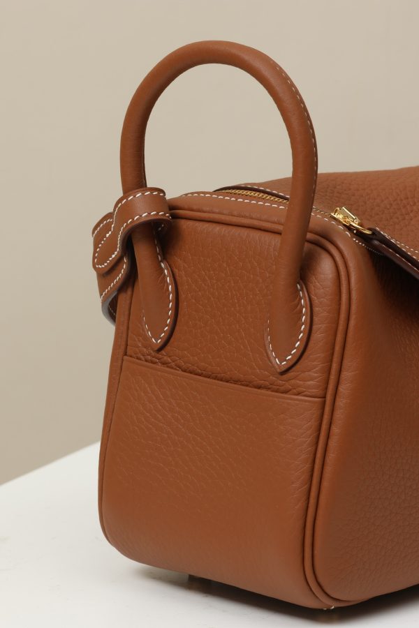 Lindy Mini Clemence Gold (37) Gold Hardware - Image 7