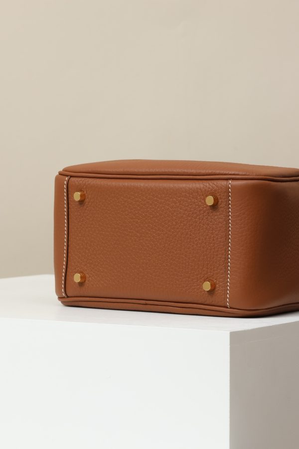 Lindy Mini Clemence Gold (37) Gold Hardware - Image 5