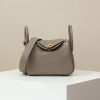 Lindy Mini Clemence Gris Asphalte (M8) Gold Hardware