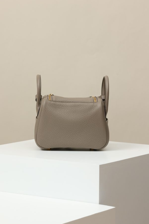 Lindy Mini Clemence Gris Asphalte (M8) Gold Hardware - Image 4