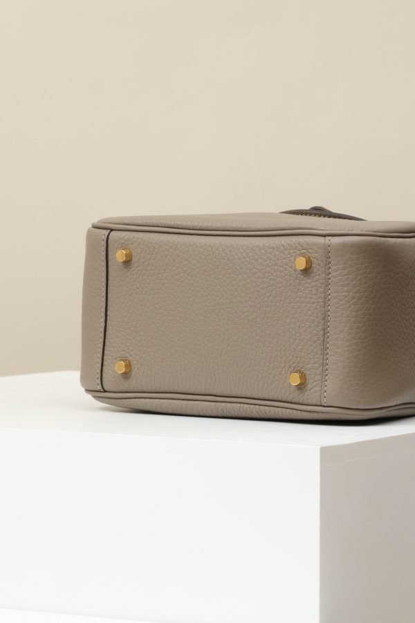 Lindy Mini Clemence Gris Asphalte (M8) Gold Hardware - Image 7