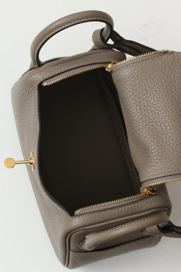 Lindy Mini Clemence Gris Asphalte (M8) Gold Hardware - Image 6