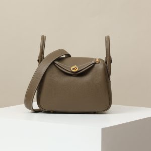 Lindy Mini Clemence Etoupe (18) Gold Hardware