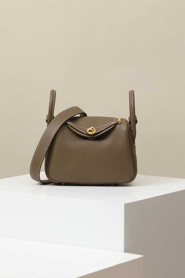 Lindy Mini Clemence Etoupe (18) Gold Hardware