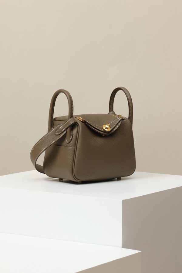 Lindy Mini Clemence Etoupe (18) Gold Hardware - Image 2